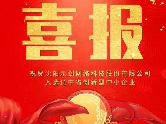 示劍網絡成功入選“遼寧省創新型中小企業”